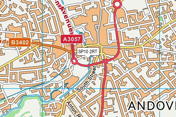 SP10 2RT map - OS VectorMap District (Ordnance Survey)