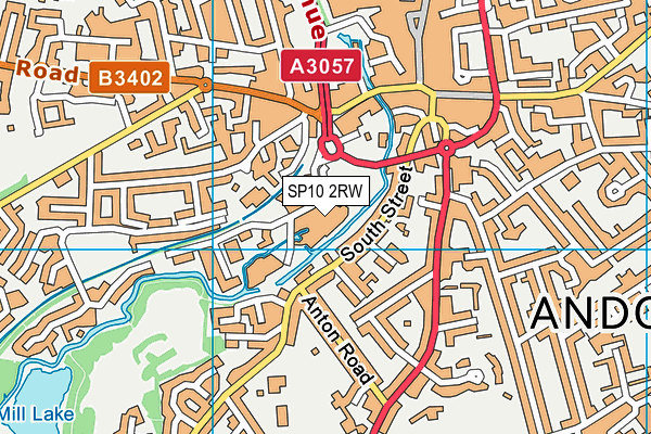 SP10 2RW map - OS VectorMap District (Ordnance Survey)