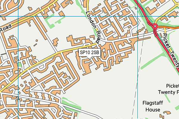 SP10 2SB map - OS VectorMap District (Ordnance Survey)