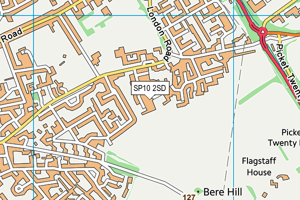 SP10 2SD map - OS VectorMap District (Ordnance Survey)