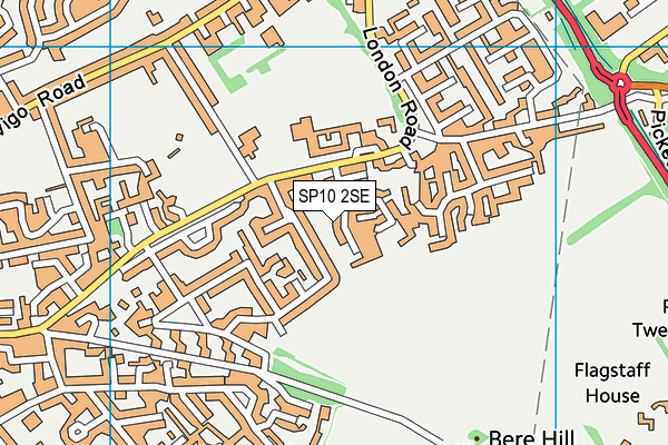 SP10 2SE map - OS VectorMap District (Ordnance Survey)