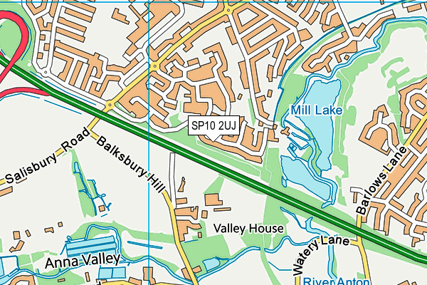 SP10 2UJ map - OS VectorMap District (Ordnance Survey)