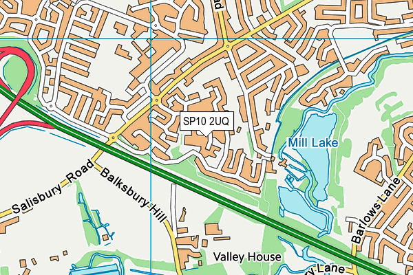 SP10 2UQ map - OS VectorMap District (Ordnance Survey)