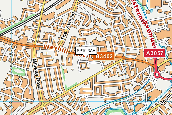 SP10 3AH map - OS VectorMap District (Ordnance Survey)
