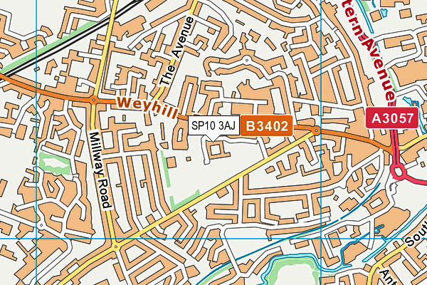 SP10 3AJ map - OS VectorMap District (Ordnance Survey)