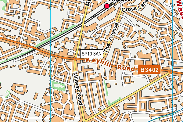 SP10 3AN map - OS VectorMap District (Ordnance Survey)