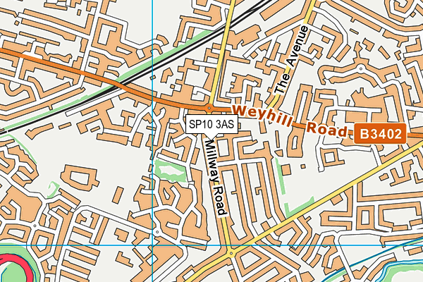 SP10 3AS map - OS VectorMap District (Ordnance Survey)