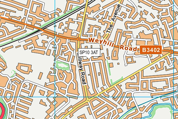 SP10 3AT map - OS VectorMap District (Ordnance Survey)