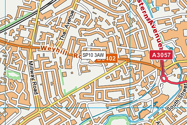 SP10 3AW map - OS VectorMap District (Ordnance Survey)