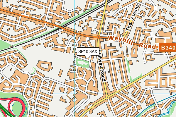 SP10 3AX map - OS VectorMap District (Ordnance Survey)