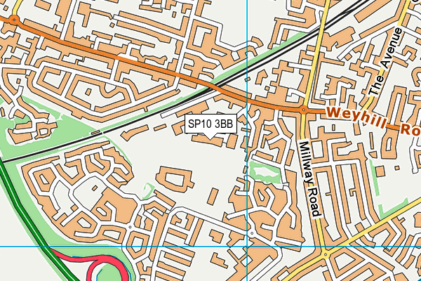 SP10 3BB map - OS VectorMap District (Ordnance Survey)