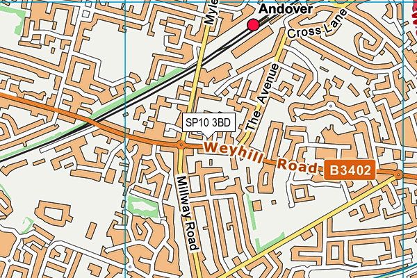 SP10 3BD map - OS VectorMap District (Ordnance Survey)