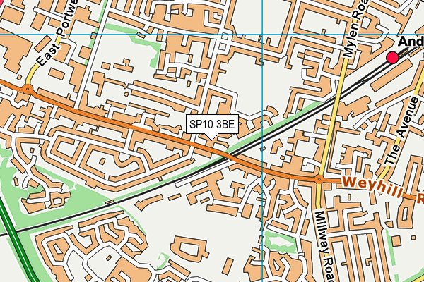 SP10 3BE map - OS VectorMap District (Ordnance Survey)