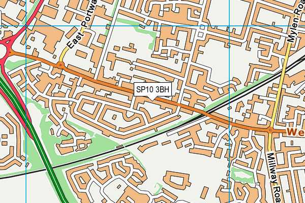 SP10 3BH map - OS VectorMap District (Ordnance Survey)