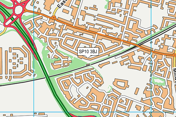 SP10 3BJ map - OS VectorMap District (Ordnance Survey)