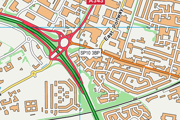 SP10 3BP map - OS VectorMap District (Ordnance Survey)