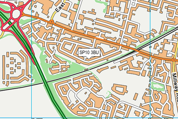 SP10 3BU map - OS VectorMap District (Ordnance Survey)