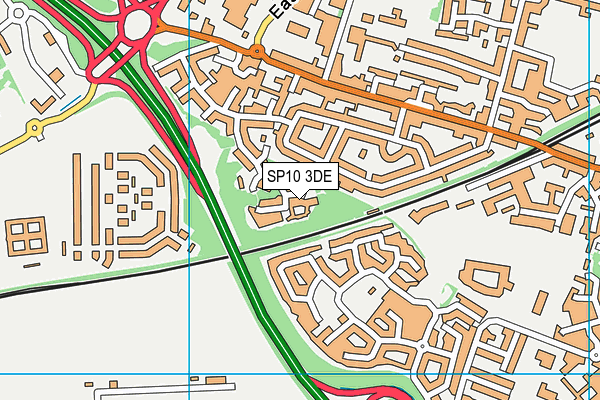 SP10 3DE map - OS VectorMap District (Ordnance Survey)