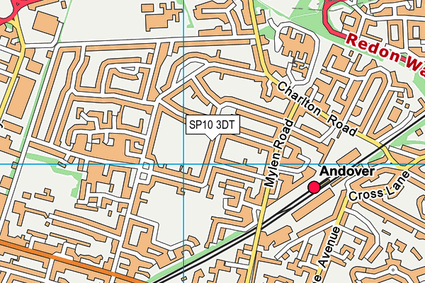 SP10 3DT map - OS VectorMap District (Ordnance Survey)