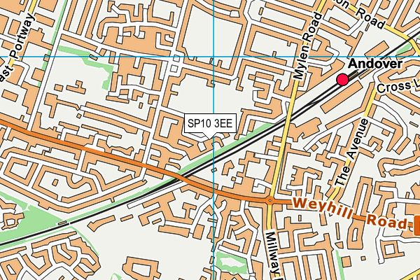 SP10 3EE map - OS VectorMap District (Ordnance Survey)