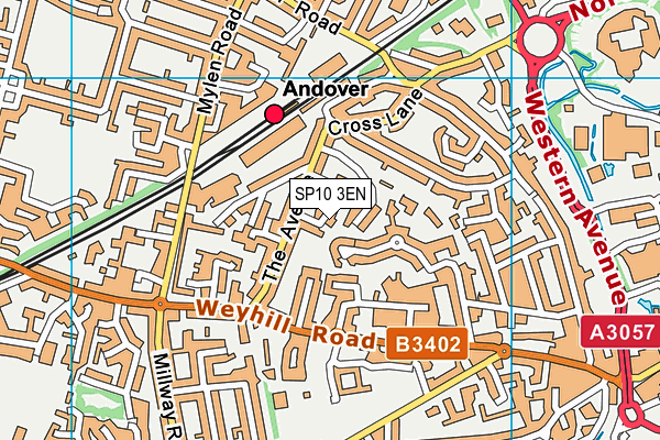 SP10 3EN map - OS VectorMap District (Ordnance Survey)