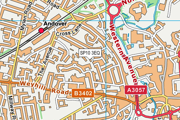 SP10 3EQ map - OS VectorMap District (Ordnance Survey)