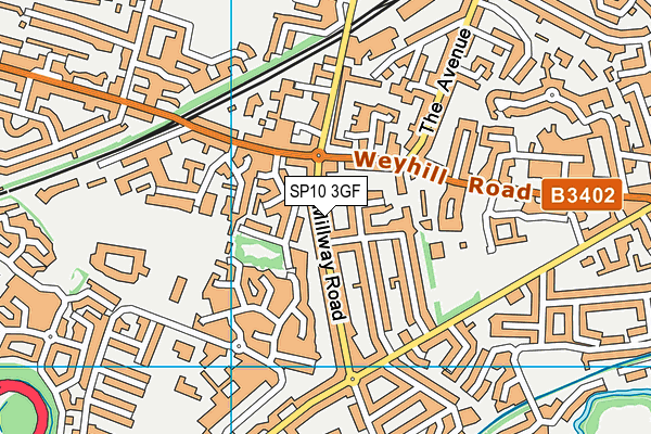 SP10 3GF map - OS VectorMap District (Ordnance Survey)