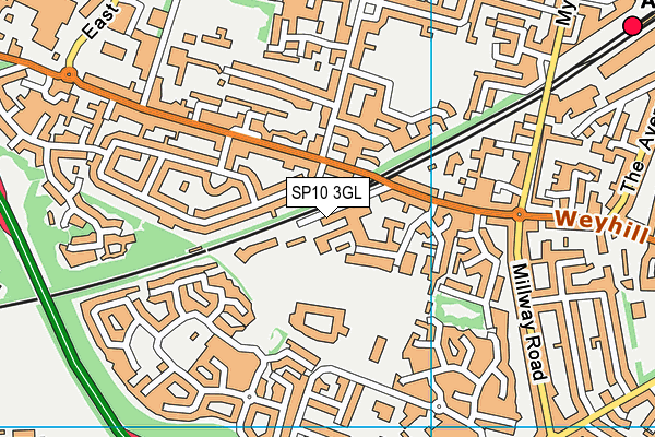 SP10 3GL map - OS VectorMap District (Ordnance Survey)