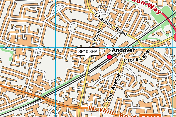 SP10 3HA map - OS VectorMap District (Ordnance Survey)