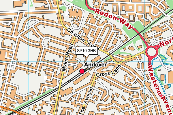 SP10 3HB map - OS VectorMap District (Ordnance Survey)