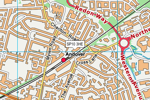 SP10 3HE map - OS VectorMap District (Ordnance Survey)