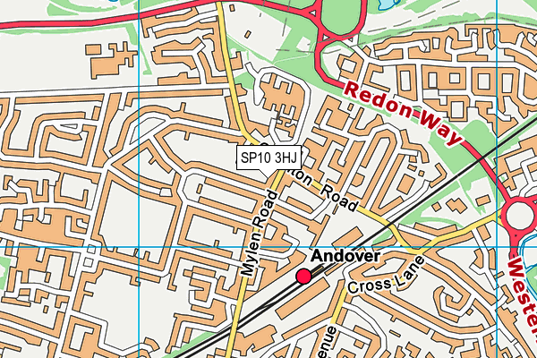 SP10 3HJ map - OS VectorMap District (Ordnance Survey)