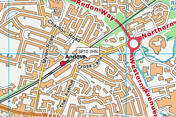 SP10 3HN map - OS VectorMap District (Ordnance Survey)