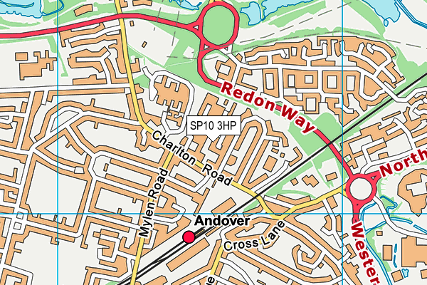 SP10 3HP map - OS VectorMap District (Ordnance Survey)