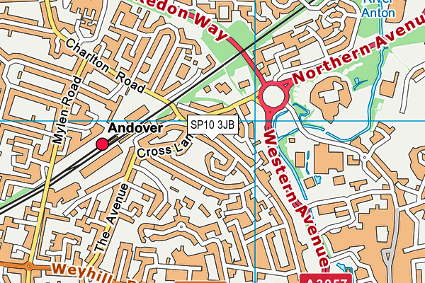 SP10 3JB map - OS VectorMap District (Ordnance Survey)