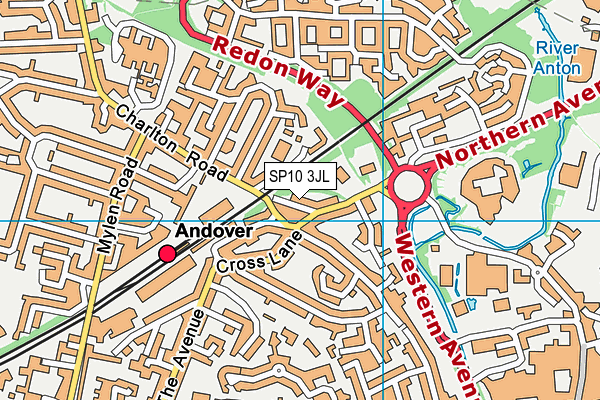 SP10 3JL map - OS VectorMap District (Ordnance Survey)