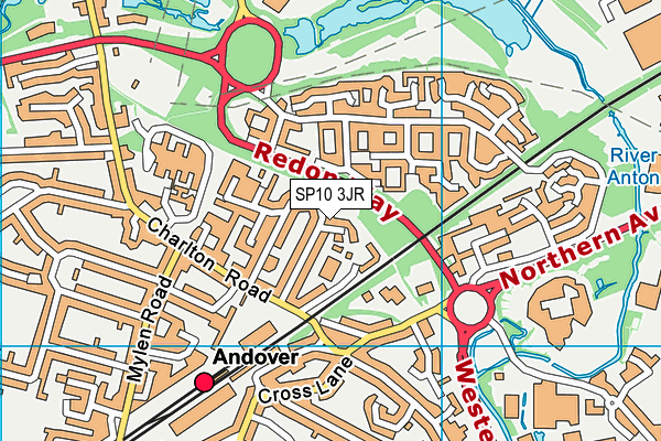 SP10 3JR map - OS VectorMap District (Ordnance Survey)