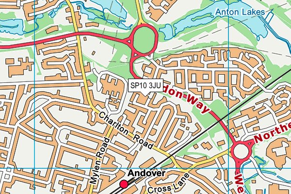 SP10 3JU map - OS VectorMap District (Ordnance Survey)