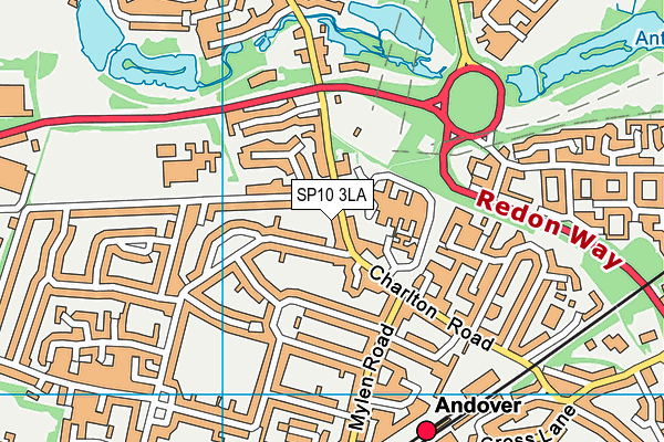 SP10 3LA map - OS VectorMap District (Ordnance Survey)