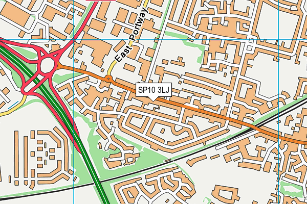 SP10 3LJ map - OS VectorMap District (Ordnance Survey)