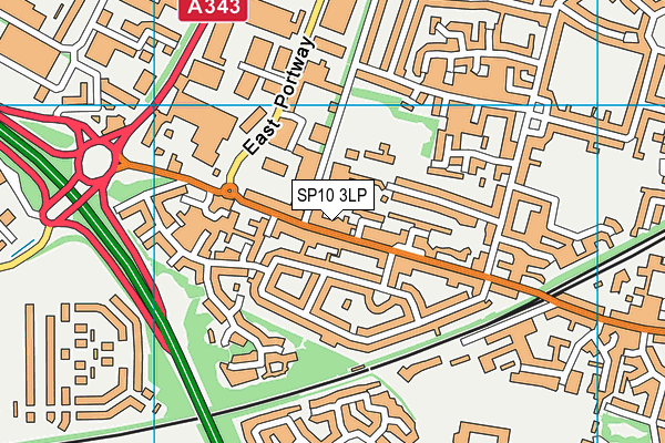 SP10 3LP map - OS VectorMap District (Ordnance Survey)
