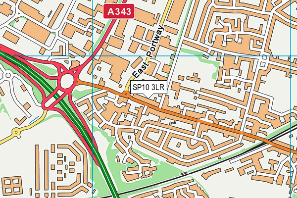 SP10 3LR map - OS VectorMap District (Ordnance Survey)