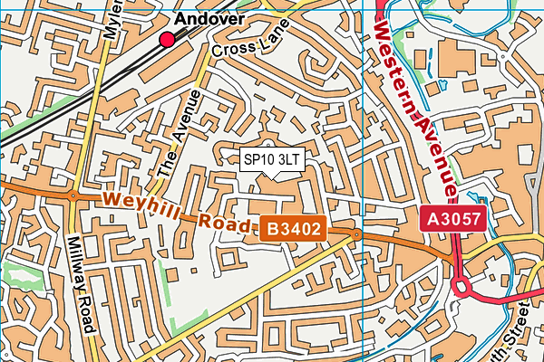 SP10 3LT map - OS VectorMap District (Ordnance Survey)