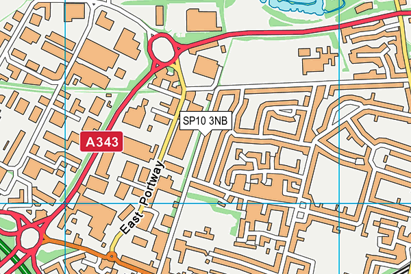 SP10 3NB map - OS VectorMap District (Ordnance Survey)