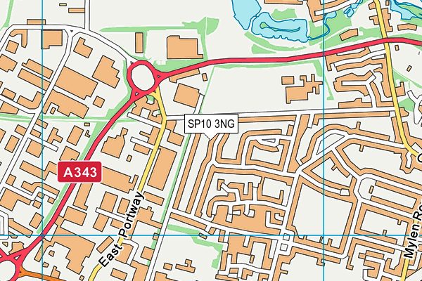 SP10 3NG map - OS VectorMap District (Ordnance Survey)