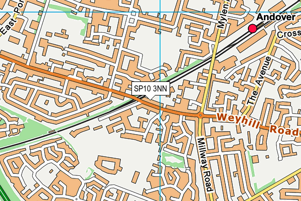 SP10 3NN map - OS VectorMap District (Ordnance Survey)