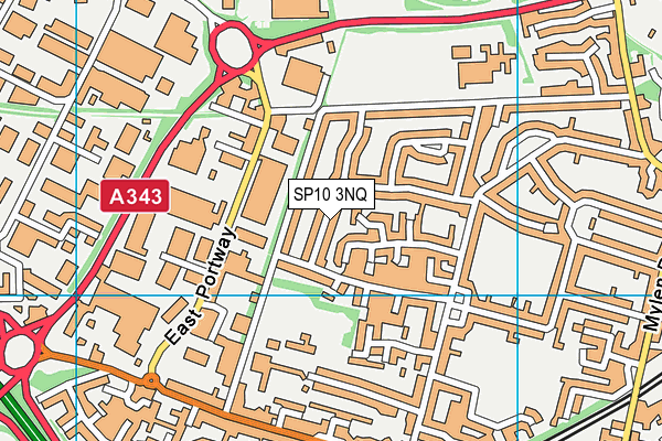 SP10 3NQ map - OS VectorMap District (Ordnance Survey)