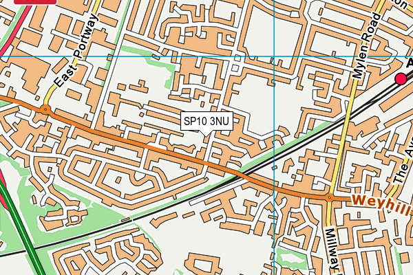 SP10 3NU map - OS VectorMap District (Ordnance Survey)