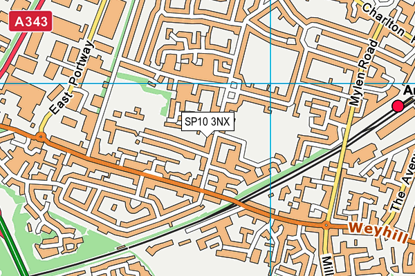 SP10 3NX map - OS VectorMap District (Ordnance Survey)