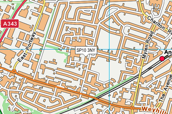 SP10 3NY map - OS VectorMap District (Ordnance Survey)